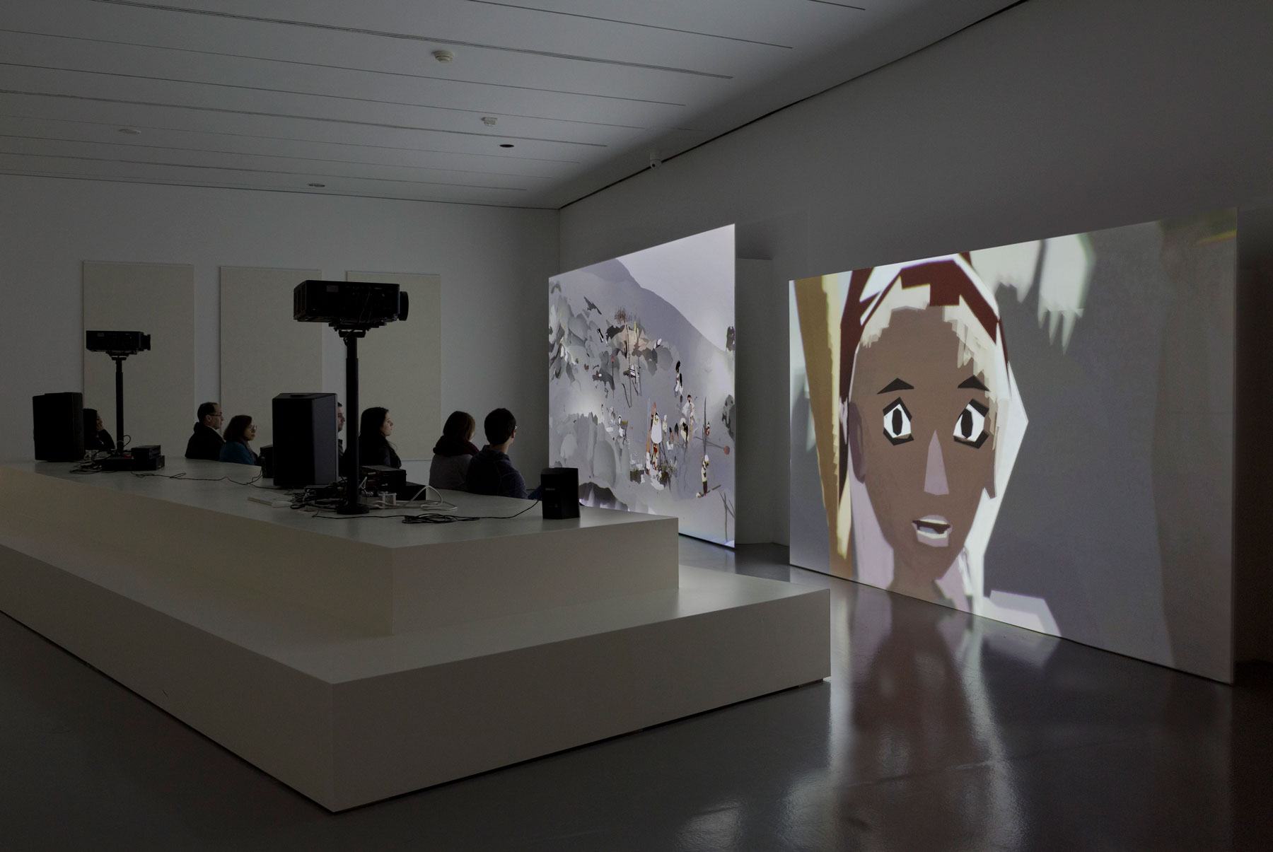 Installation view Ian Cheng. Photo: Cathy Carver, Hirshhorn Museum