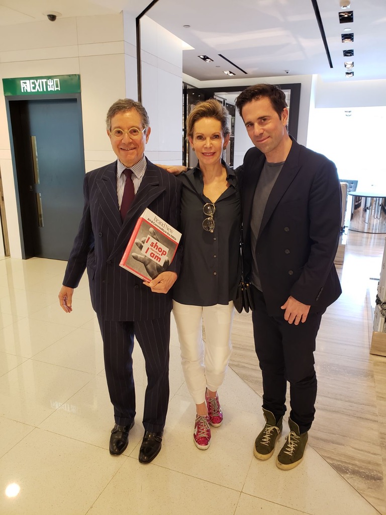 With Jeffrey Deitch and Monique Burger, Hong Kong, 2019