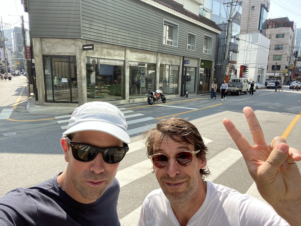 With Olaf Breuning, Seoul, South Korea, 2019