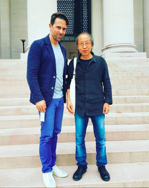 With Huang Yong Ping (1954–2019) in Washington, DC