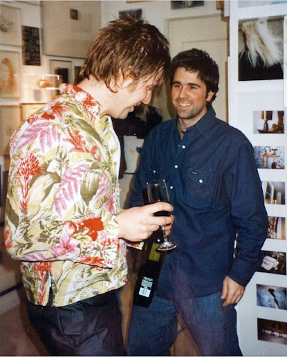 With Piotr Uklański at Ars Futura gallery in Zurich, 2001. Photo: Nicolas von Senger
