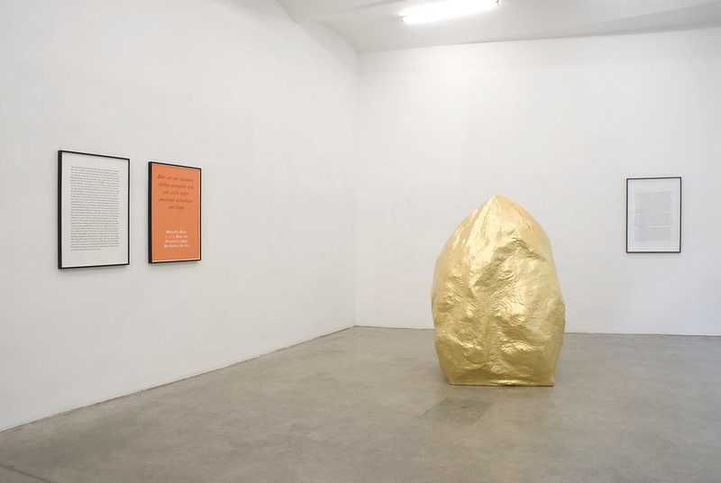 Installation view with works by Mai-Thu Peret