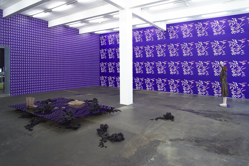 Installation view, Mai-Thu Perret and Pierre Vadi
